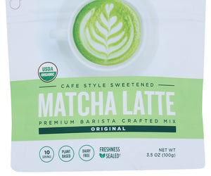 Jade Leaf: Organic Cafe Style Sweetened Matcha Latte Mix Original, 3.5 Oz