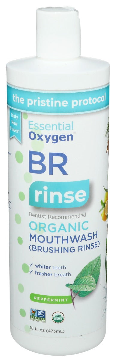 Essentialoxygen: Organic Mouthwash Peppermint, 16 Oz