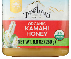 Tranzalpine: Organic Kamahi Honey, 8.8 Oz