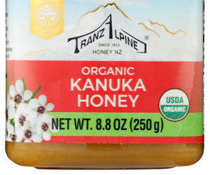 Tranzalpine: Organic Kanuka Honey, 8.8 Oz