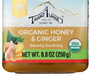 Tranzalpine: Organic Honey Ginger, 8.8 Oz
