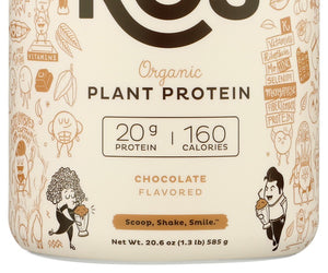 Kos: Chocolate Organic Plant Protein, 20.6 Oz