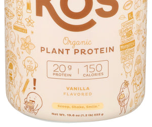 Kos: Organic Plant Protein Vanilla, 19.6 Oz