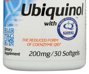 Doctors Best: Ubiquinol With Kaneka 200mg, 30 Sg