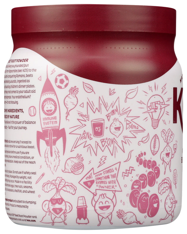 Kos: Organic Beet Root Powder, 12.7 Oz