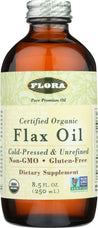 Flora Health: Organic Flax Oil, 8.5 Oz