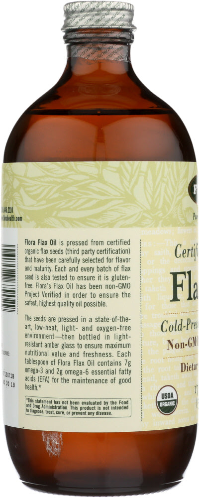 Flora Health: Flax Oil, 17 Oz