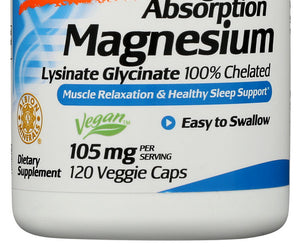 Doctors Best: Magnesium Lysinate Glycinate, 120 Vc