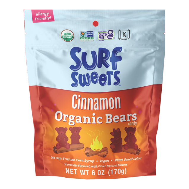 Surf Sweets: Cinnamon Organic Bears, 6 Oz