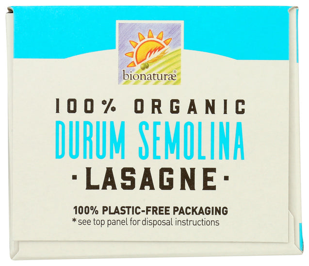 Bionaturae: 100 Percent Organic Durum Semolina Lasagne, 12 Oz