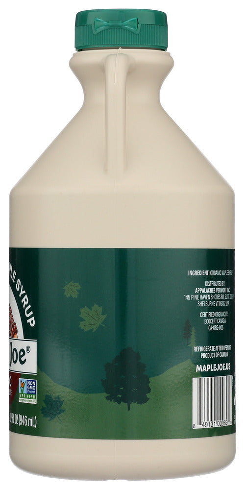 Maple Joe: Organic Dark Maple Syrup, 32 Fo