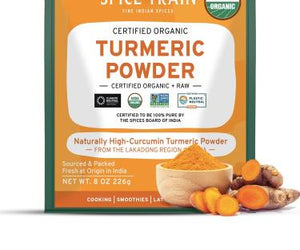 Spice Train: Organic Turmeric Powder, 8 Oz