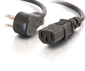 C2G 3ft 18 AWG Universal Flat Panel Power Cord (NEMA 5-15P to IEC320C13) - RubertOrganics
