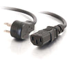 C2G 3ft 18 AWG Universal Flat Panel Power Cord (NEMA 5-15P to IEC320C13) - RubertOrganics