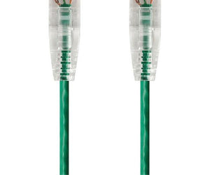Monoprice SlimRun Cat6 28AWG UTP Ethernet Network Cable, 20ft Green - RubertOrganics