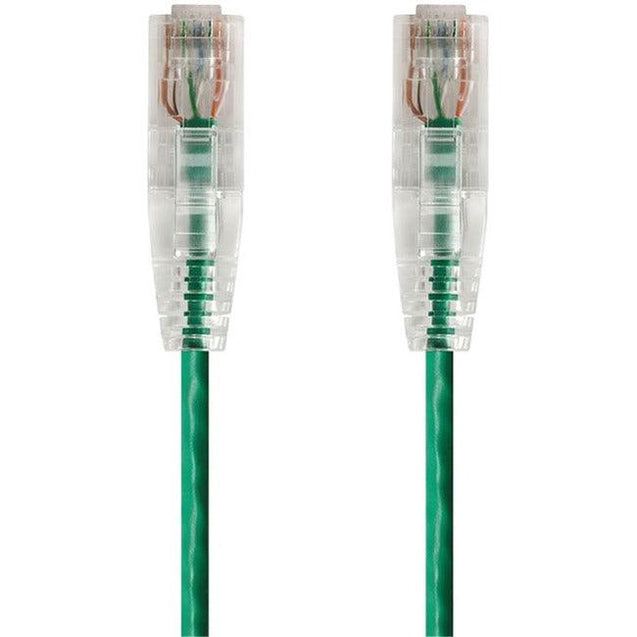 Monoprice SlimRun Cat6 28AWG UTP Ethernet Network Cable, 20ft Green - RubertOrganics