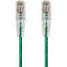 Monoprice SlimRun Cat6 28AWG UTP Ethernet Network Cable, 20ft Green - RubertOrganics