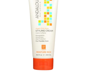 Andalou Naturals Argan Oil And Shea Styling Cream - 6.8 Fl Oz - RubertOrganics