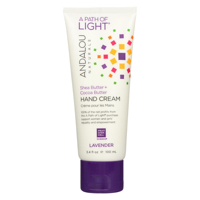 Andalou Naturals Hand Cream Lavender Shea - 3.4 Fl Oz - RubertOrganics