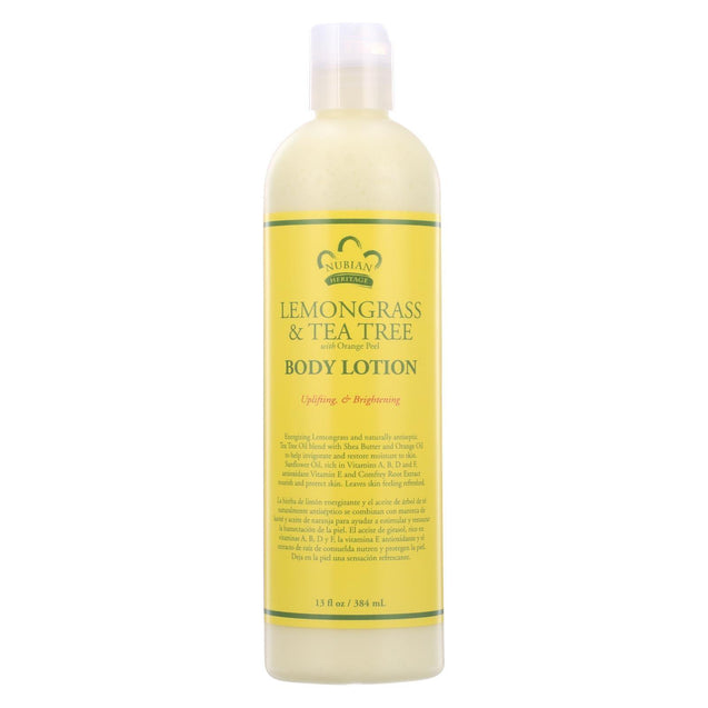 Nubian Heritage Lotion - Lemongrass And Tea Tree - 13 Oz - RubertOrganics