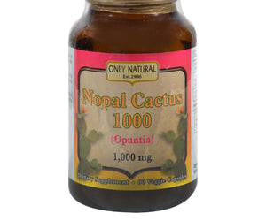 Only Natural Nopal Cactus 1000 - 1000 Mg - 90 Veggie Capsules - RubertOrganics