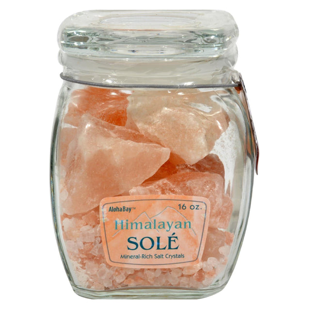 Himalayan Salt Sole Salt Chunks In Jar - 16 Oz - RubertOrganics