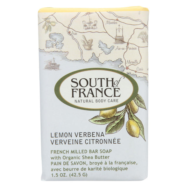 South Of France Bar Soap - Lemon Verbena - Travel - 1.5 Oz - Case Of 12