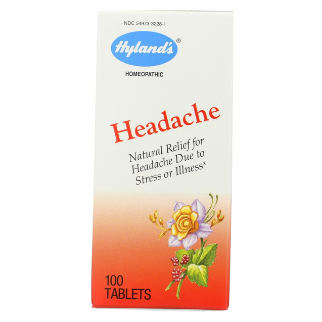 Hylands Homeopathic Headache - 100 Tablets - RubertOrganics