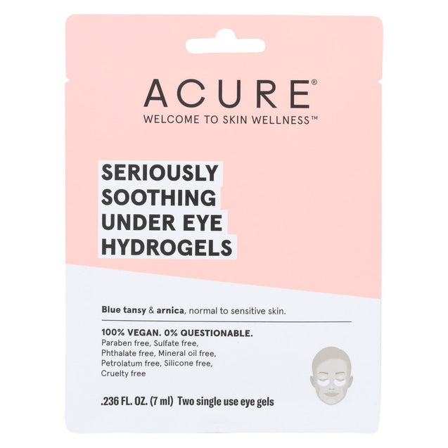 Acure - Seriously Soothing Under Eye Hydrogels - Case Of 12 - 0.236 Fl Oz. - RubertOrganics