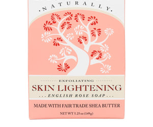 Dr. Woods Bar Soap Skin Lightening English Rose - 5.25 Oz - RubertOrganics
