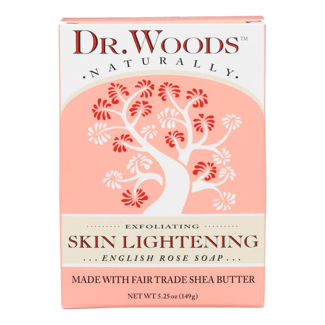 Dr. Woods Bar Soap Skin Lightening English Rose - 5.25 Oz - RubertOrganics