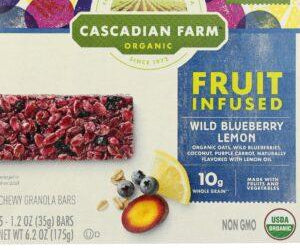 CASCADIAN FARM ORGANIC: FRUIT INFUSED WILD BLUEBERRY LEMON, 6.20 OZ - RubertOrganics