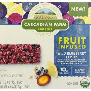 CASCADIAN FARM ORGANIC: FRUIT INFUSED WILD BLUEBERRY LEMON, 6.20 OZ - RubertOrganics