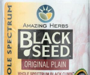 AMAZING HERBS: BLACK SEED ORIGINAL PLAIN, 100 CP - RubertOrganics