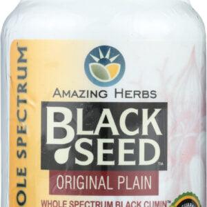 AMAZING HERBS: BLACK SEED ORIGINAL PLAIN, 100 CP - RubertOrganics