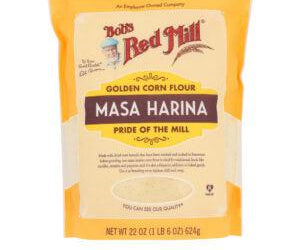 BOB’S RED MILL: GOLDEN CORN FLOUR MASA HARINA, 22 OZ - RubertOrganics