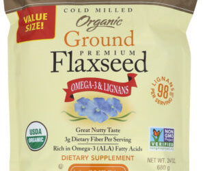 SPECTRUM ESSENTIALS: ORGANIC COLD MILLED GROUND PREMIUM FLAXSEED, 24 OZ