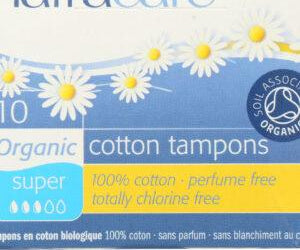 NATRACARE: SUPER NON-APPLICATOR ORGANIC COTTON TAMPONS, 10 PC - RubertOrganics