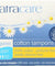 NATRACARE: SUPER NON-APPLICATOR ORGANIC COTTON TAMPONS, 10 PC - RubertOrganics