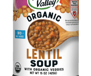 HEALTH VALLEY: NO SALT ORGANIC LENTIL SOUP, 15 OZ - RubertOrganics