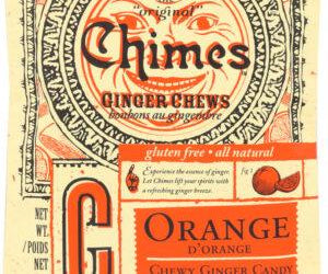 CHIMES: ORANGE GINGER CHEWS BAG, 5 OZ - RubertOrganics