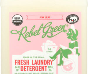REBEL GREEN: FRESH LAUNDRY DETERGENT PINK LILAC, 64 OZ