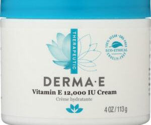 DERMA E: VITAMIN E 12000 IU CREAM, 4 OZ - RubertOrganics