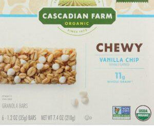 CASCADIAN FARM ORGANIC: CHEWY VANILLA CHIP GRANOLA BAR, 7.4 OZ - RubertOrganics