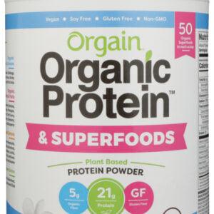 ORGAIN: ORGANIC PROTEIN & SUPERFOODS VANILLA BEAN POWDER, 2.02 LB - RubertOrganics