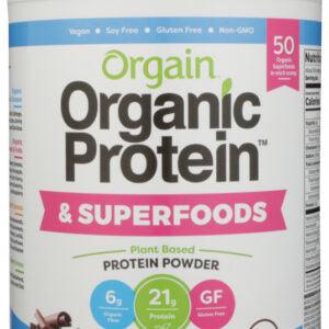 ORGAIN: ORGANIC PROTEIN & SUPERFOODS CREAMY CHOCOLATE FUDGE POWDER, 2.02 LB - RubertOrganics