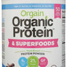 ORGAIN: ORGANIC PROTEIN & SUPERFOODS CREAMY CHOCOLATE FUDGE POWDER, 2.02 LB - RubertOrganics