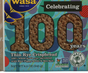 WASA: THIN RYE CRISPBREAD, 8.60 OZ