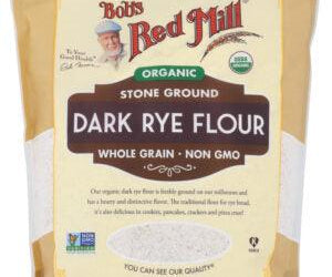 BOB’S RED MILL: ORGANIC DARK RYE FLOUR, 20 OZ - RubertOrganics