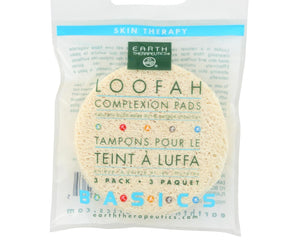 Earth Therapeutics Loofah Complexion Pads - 3 Pads - Case Of 12 - RubertOrganics